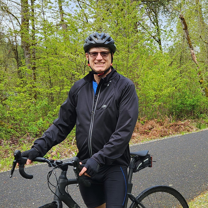 Tom Butler, host of Cycling Over Sixty podcast